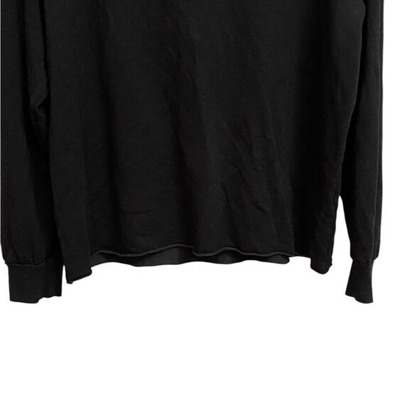 Splendid Dream Slub Pullover Sweater Sweatshirt Women's Size S Black Soft Lounge - Picture 9 of 16